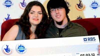 EuroMillions lottery winners Cassey Carrington and Matt Topham