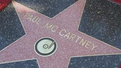 Paul McCartney's star on the Hollywood Walk of Fame