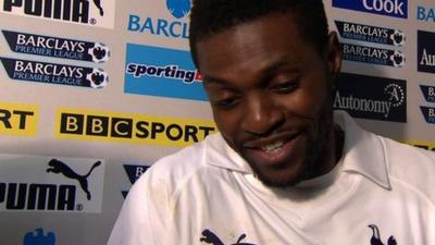 Tottenham striker Emmanuel Adebayor