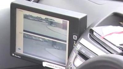 Images on CCTV camera car