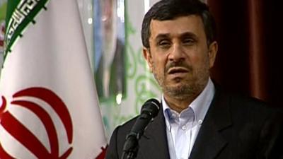 Iran's president, Mahmoud Ahmadinejad