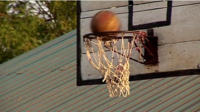 Basketball hoop in Juba, South Sudan