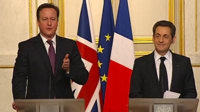 David Cameron and Nicolas Sarkozy