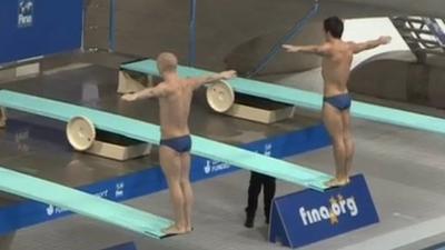 GB divers compete in Aquatics Centre