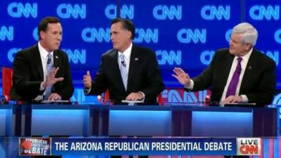 Rick Santorum, Mitt Romney, Newt Gingrich