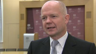 Foreign Secretary William Hague