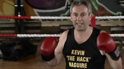 Kevin Maguire in boxing ring