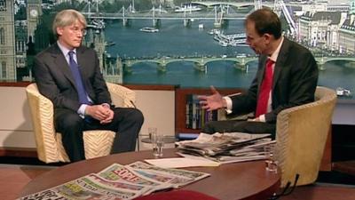 Andrew Mitchell and Andrew Marr