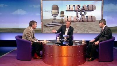 Lord Oakeshott, Andrew Neil and Philip Davies