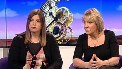 Nicola Horlick and Nadine Dorries