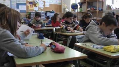 Children in Valencia primary school