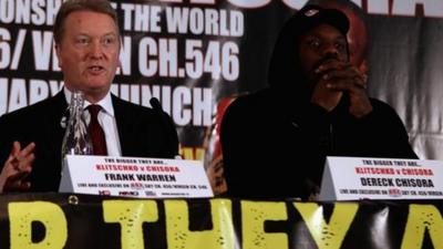 Frank Warren and Dereck Chisora