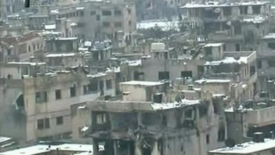 Devastation in Homs