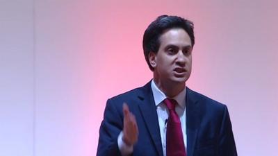 Ed Miliband speaks at the Scottish Labour Party Conference 2012.