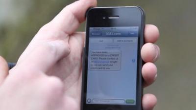 Spam text message