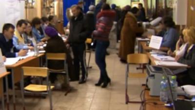 Moscow polling station