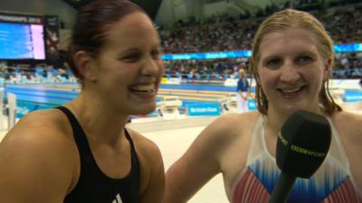 Jo Jackson and Rebecca Adlington