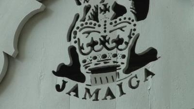 Jamaican crest including crown