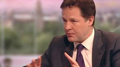 Nick Clegg says the benefits system needs to be fairer, and asking those who earn more money to give up benefits is fair.