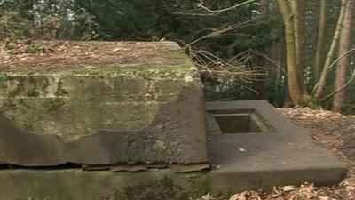 World War II bunker at Ibsley