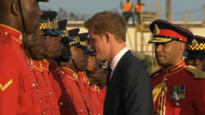 Prince Harry visits Jamaica