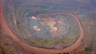 Aerial shot of Brazilian landscape