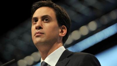 Ed Miliband at a Labour Party annual conference in Liverpool in 2011.