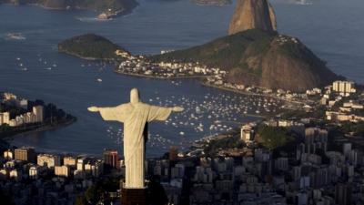 The statue of Christ the Redeemer, Brazil