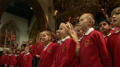 Choir at Leicester Cathedral