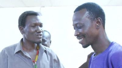 Actors from the South Sudanese Theatre Company rehearsing