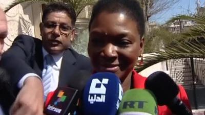 Baroness Amos in Damascus