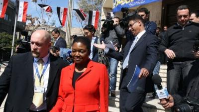 Baroness Amos in Damascus