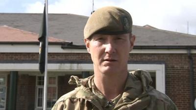 Lt Col Zac Stenning commander 3rd Battalion the Yorkshire Regiment