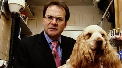 Quentin Letts and dog