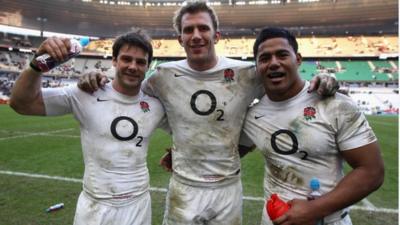 England try scorers Ben Foden, Tom Croft and Manu Tuilagi