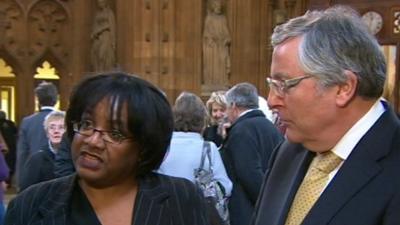 Diane Abbott and Lord Clement-Jones