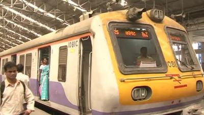 Train station in India