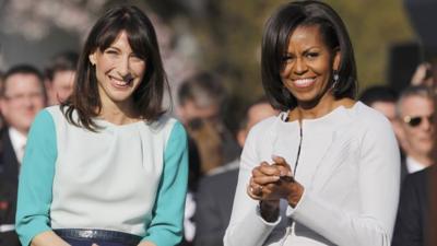 Samantha Cameron and Michelle Obama