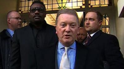 Frank Warren and Dereck Chisora