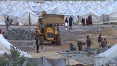 Tent city in Turkey