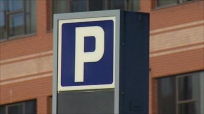 Parking sign