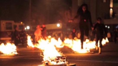 WRFD firemen help Iranian expatriates celebrate their festival of fire safely.