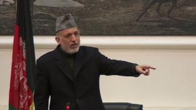 Afghan President Hamid Karzai