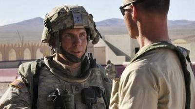 Staff Sgt Robert Bales pictured on a US military website