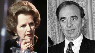 Margaret Thatcher and Rupert Murdoch