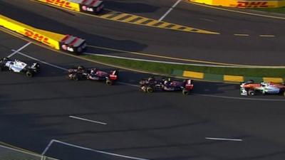 Frantic finish to Australian Grand Prix