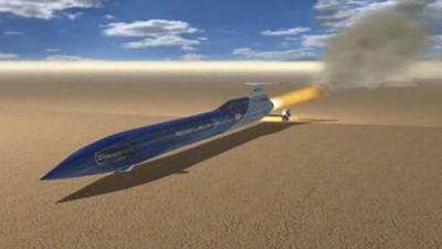 An artist's impression of the fastest car on the planet