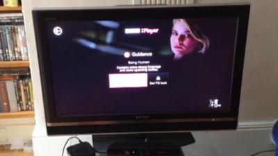 A television set