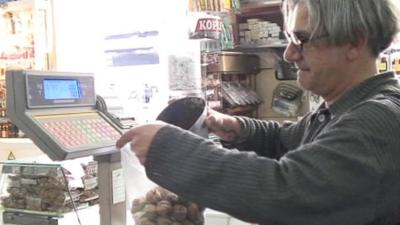 Man in shop