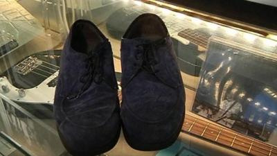 Blue suede shoes